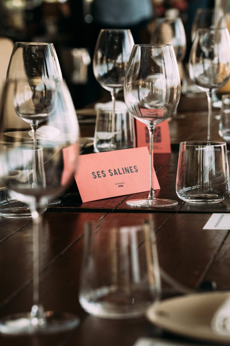 Mesa «Ses Salines» en la cena benéfica A Night for the Sea
